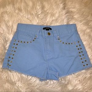 Forever21 Blue Denim Short shorts